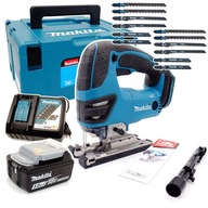 SET Akumulátorová priamočiara píla 18V LXT Makita DJV180RTJ 5Ah + pílové kotúče