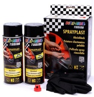 SPRAYPLAST GUMA NA RÁFKY SPREJ ČIERNA POL 2x400