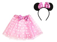 SET SUKŇA MINNIE MOUSE A RUŽOVÁ ČELENKA