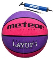 Detský záhradný basketbalový basketbal, veľkosť 3 + pumpa na loptičky