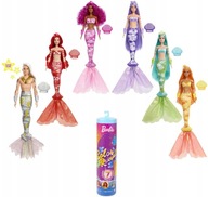 BÁBIE BARBIE COLOR MERMAID COLOR REVEAL MENÍ FARBU HCC46