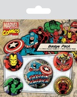 SADA špendlíkov Marvel Comics Heroes 5 kusov