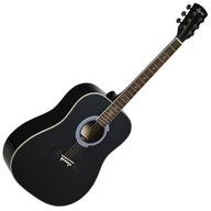 Akustická gitara Ever Play AP-400 BK MATT + obal
