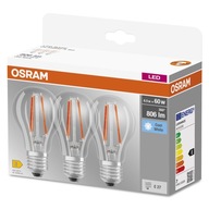 LED žiarovka FILAMENT E27 7W = 60W OSRAM 4000K 3PAK