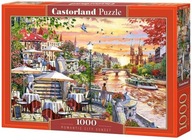 Puzzle 1000 romantického mesta západ slnka