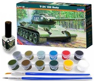 CUBE MODEL T-34 RUDY 102 STREDNÁ NÁDRŽ ŠTETCE LEPIDLO