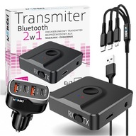 BLUETOOTH VYSIELAČ DO AUTO USB NABÍJAČKA