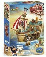 3D puzzle Pirátska loď s pokladom