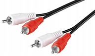 Stereo prepojovací kábel 2 x cinch 0,5m PLUG CABLE