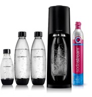 Sada SodaStream Terra Promo Pack čierna, 3 fľaše