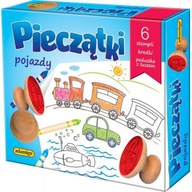 Umelecká hračka Adamigo Pečiatky vozidiel