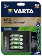 LCD SMART CHARGER+ nabíjačka 4 x AA 2100mAh Varta