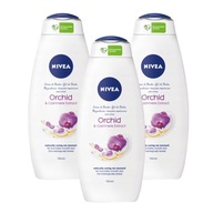 3x sprchový gél Nivea orchidea a kašmír 750 ml