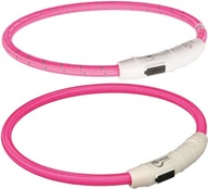 TRIXIE Flashing Golar USB Safer Life M-L Pink