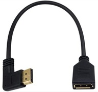 DisplayPort DP M / F kábel pravouhlého adaptéra 0,3 M