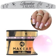 Makear GG12 Gel&Go Nail stavebný gél bez pilníka Be Cool + FILE