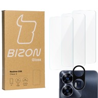 3x sklo + sklo fotoaparátu BIZON pre Realme C55