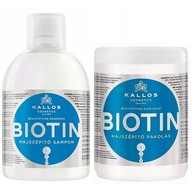 KALLOS SET BIOTÍNOVÁ MASKA + ŠAMPÓN 2x1000ml