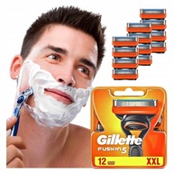 12x VLOŽKY VLOŽKY GILLETTE FUSION 5 FUSION5 ORIGINÁLNE NOŽE GILETTE GILLETE