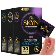 SKYN ELITE MOISTURIZED CONDOMS SET CLOSE FEEL tenký nasadený 30ks