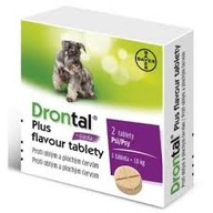 BAYER DRONTAL pes - 2 tablety na odčervenie