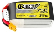 GENS ACE Tattu R-Line LiPo batéria 750mAh 14,8V 95C 4S1P XT30 zástrčka