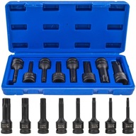 TORX NÁRAZOVÉ KĽÚČE 1/2 T30-T80 ZÁSUVKY 78MM 8EL CR-MO