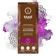 KHADI henna bylinková farba STREDNE HNEDÁ 100g