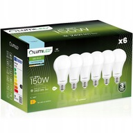 6x E27 A70 LED žiarovka 18W = 150W 2421lm 6500K Studená 260° LUMILED