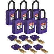 SafeKey kompaktné visiace zámky 6ks CPT-PRP-25PL-6PK