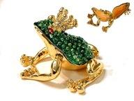 KRABIČKA ENCHANTED PRINCE RING FROG žaba