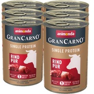 Animonda GranCarno Single Protein 6x400g Hovädzie mäso