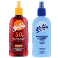 Malibu SPF50 Bronzujúci olej 200 ml + balzam po opaľovaní 200 ml