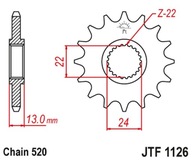 Predné ozubené koleso Jt 402 16 Aprilia Pegaso 650 98-04