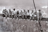 New York Workers on Beam Lunch – plagát 91,5x61