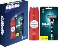 GILLETTE MACH3 MACH3 STARÝ KORENÍCÍ GÉL BIELA ​​SÚPRAVA