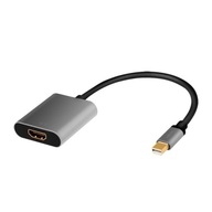 Adaptér mDP na HDMI 4K 60Hz, hliník 0,15m