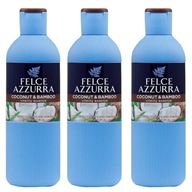 3x Felce Azzurra Coconut Bamboo sprchový gél 650ml