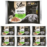 Sheba Delicacy Mix príchutí v želé 32x85g