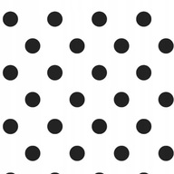 Tapeta Polka Dots Circles Čierna a biela vinylová dlaždica