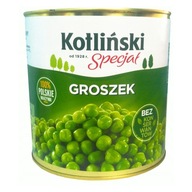 Zelený hrášok konzervovaný 2500g 2,5kg