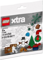 LEGO 40368 XTRA VIANOČNÉ DOPLNKY snehuliak pes na vianočný stromček