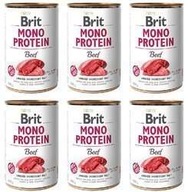 Brit Mono Protein BEEF s hovädzím mäsom 6x400g