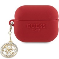 Guess GUAP23DSLGHDF CASE pre AirPods Pro 2 kryt červený 3D Rubber 4G