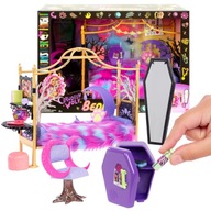 MONSTER HIGH CREEPOVER PARTY PARTY SET PÁRTY CLAWDEEN WOLF PAJAMA