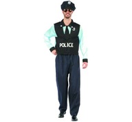 POLICEMAN outfit POLICEMAN klobúk kostým veľ 56