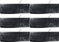 Káblová klávesnica Logitech K120 čierna x6