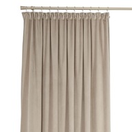 Velúrový záves na páske Sara Beige 140x250cm