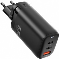 TOOCKI rýchlonabíjacia sieťová nabíjačka GaN PD 65W | 1x USB 2x typ C