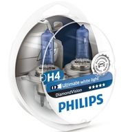 2x H4 PHILIPS DIAMOND VISION COOL WHITE 5000K